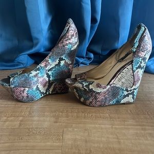 Jessica Simpson "Maggey" Wedge Sandals Size 10